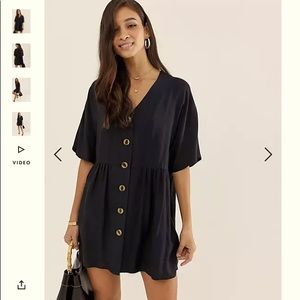 NWT ASOS v neck mini smock dress